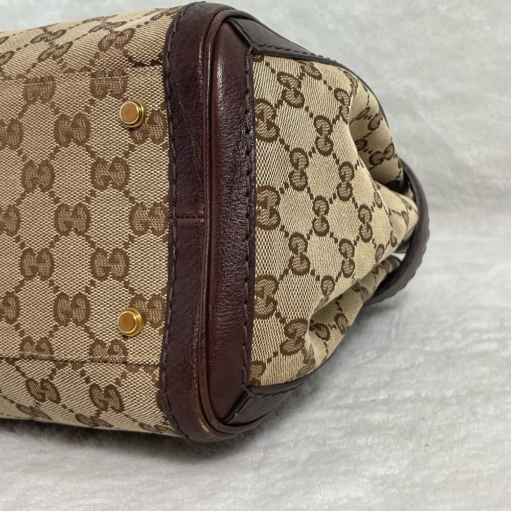 Gucci Brown Canvas GG Running Tote - Picture 4 of 15